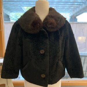 Vintage Persian Lamb and Mink Jacket Size M